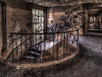 Graffiti, Schody, Korytarz