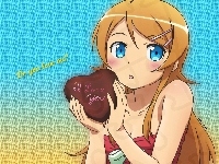 Serduszko, Anime, Walentynka, Blondynka