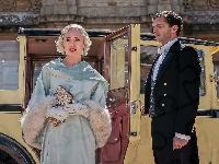 Mężczyzna, Downton Abbey A New Era, Serial, Aktorka, Samochód Serial, Michelle Dockery