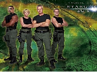Richard Dean Anderson, Gwiezdne wrota, Amanda Tapping, Serial, Christopher Judge, Stargate SG 1, Michael Shanks