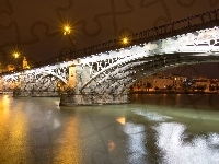 Guadalquivir, Sevilla, Triana Bridge, Hiszpania, Rzeka, Most