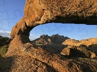 Skała, Góry, Wisząca, Namibia