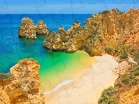 Morze, Skały, Plaża