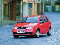 Czerwona, Skoda Fabia