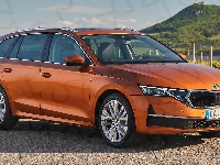 Przód, Skoda Octavia, Combi, Bok