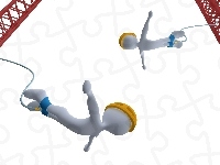 Bungee, Skok, 3D