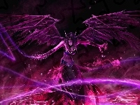 Skrzydła, Kobieta, Demon, Magia