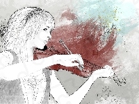 Skrzypce, Lindsey Stirling, Rysunek