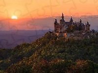Słońca, Zachód, Zamek Neuschwanstein