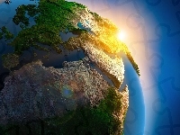Słońce, Ziemia, Planeta, Kontynenty
