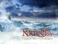 śnieg, Narnia, góry, zamek