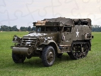 Specjalny, Wojskowy, Samochód, Half Track