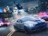 Gra, Ford Shelby Coupe, Need for Speed No Limits, Pościg, Helikopter