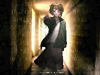 długa spódnica, Serial Experiments Lain, krótkie włosy