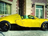 Bugatti, Żółty, 4, Grand, 2012, 16, Budynek, Veyron, Sport