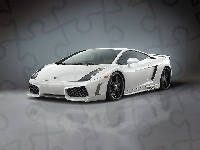 Sportowe, Biały, Lamborghini Gallardo, Zawiezenie