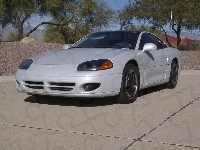 Sportowy, Srebrny, Dodge Stealth