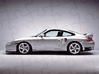 Srebrne Porsche 911 GT2