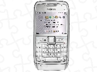 Srebrny, Nokia E71, Ekran