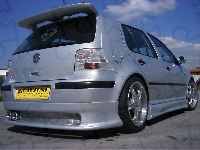 Srebrny, TUNING, Volkswagen Golf 4