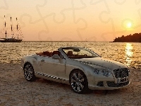 Srebrny, Bentley Continental GTC, Kabriolet