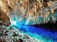 Cave, Bonito, Lake, Stalaktyty, Blue, Jaskinia, Jezioro