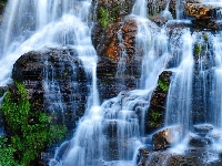 Brazylia, Park Narodowy Chapada dos Veadeiros, Stan Goiás, Skały, Wodospad Almecegas