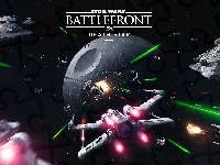 Star Wars Battlefront, Statek Kosmiczny, Gwiazda Śmierci, Plakat, Planeta