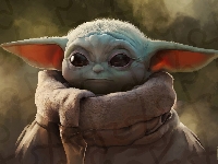 Grogu, Grafika, Baby Yoda, The Mandalorian, Star Wars, Dziecko, Serial, Postać