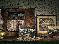 Antyki, Stare, Okulary, Radio, Starocie, Lampa, Fotografie
