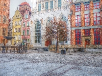 Gdańsk, Dwór Artusa, Stare Miasto, Kamienice, Zabytki