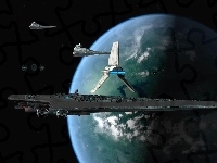 statek, Star Wars, Ziemia, kosmiczny