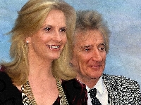 Piosenkarz, Modelka, Rod Stewart, Grafika, Penny Lancaster