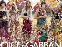 sukienki, Dolce And Gabbana, dziewczyny, torebka