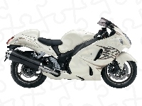 Suzuki GSX 1300R Hayabusa, Biała, Tłumik