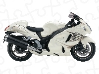 Suzuki GSX 1300R Hayabusa, Biała, Tłumik