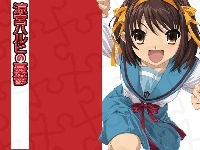 dziewczynka, Suzumiya Haruhi No Yuuutsu, ciemne włosy