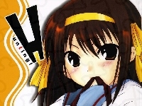 twarz, Suzumiya Haruhi No Yuuutsu, brązowe włosy