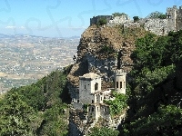 Miasteczko Erice, Włochy, Zamek Wenus, Castello dello Balio, Sycylia