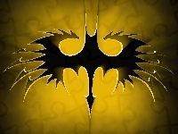 Żółte, Batman, Symbol, Tło