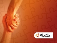 symbol, uścisk, krąg, Ubuntu, dłoni, ludzie