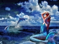 Woda, Syrena, Delfiny