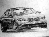 Szkic, Bmw Seria 7, E66, Rysunek