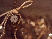 Sznurek, Zegarek, Ozdobny, Bokeh