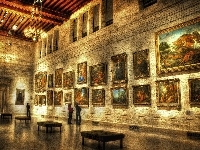 Wnętrze, Museum of Fine Arts, Stany Zjednoczone, Boston, Muzeum Sztuk Pięknych