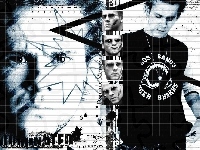 napisy, t-shirt, Dominic Monaghan