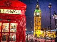 Telefoniczna, Big Ben, Budka, Londyn