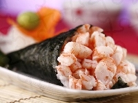 Temaki De Camarao, Sushi, Talerz