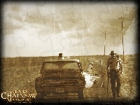 droga, Texas Chainsaw Massacre The Beginning, szeryf, radiowóz