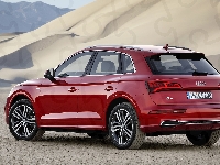 Piaszczyste, Audi Q5 TFSI Quattro, 2017, Wydmy